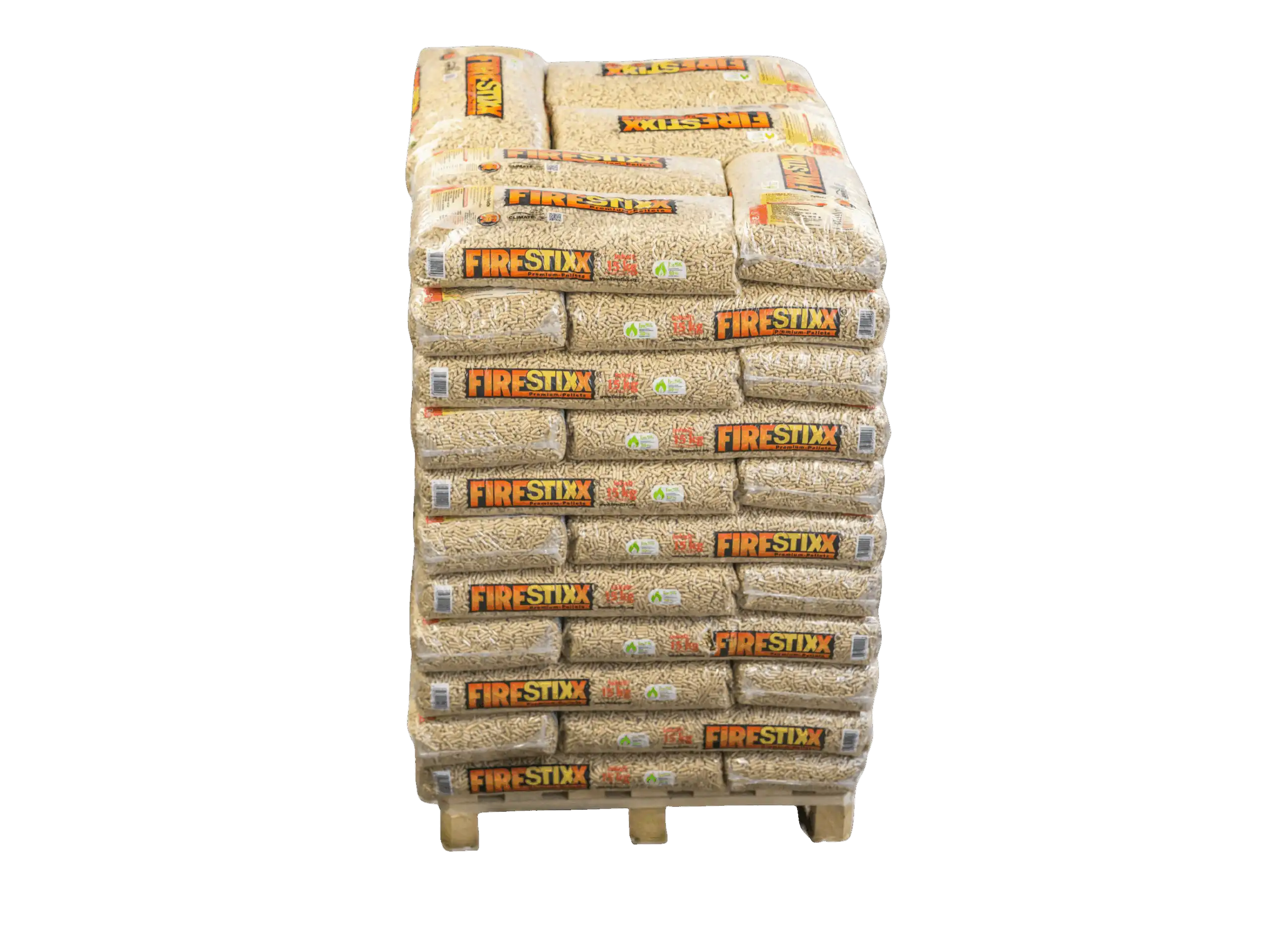 Firestixx Premium Pellets DINplus/ENPlus A1 – Palette (66Sack) 990kg